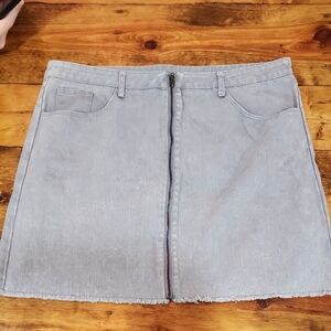 She + Sky Denim Skirt